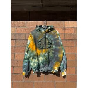 Y2K Nike Oregon Ducks Hand Dyed Vintage Center Swoosh Tie Dye Sweatshirt Hoodie